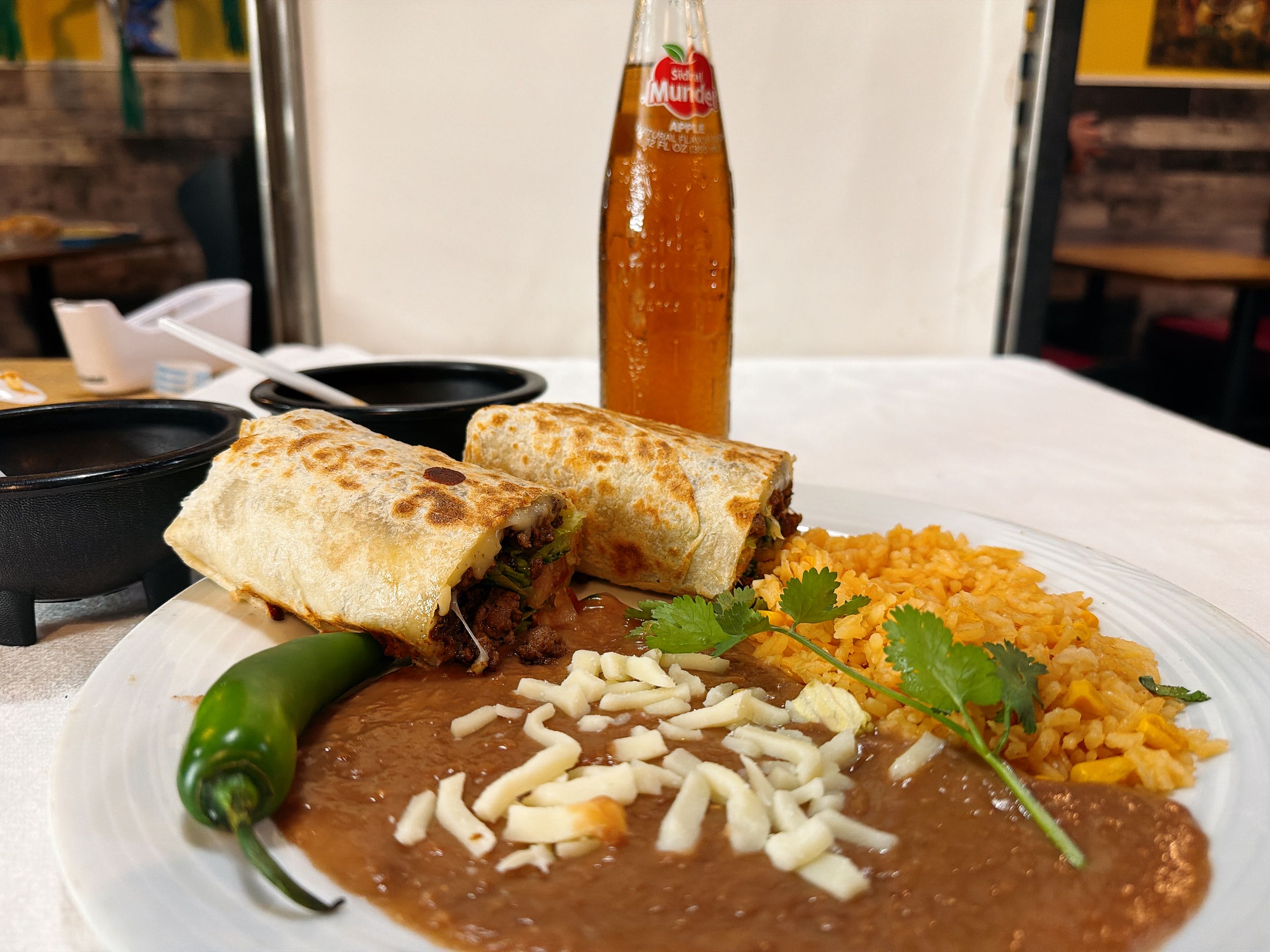 Steak Burrito Dinner